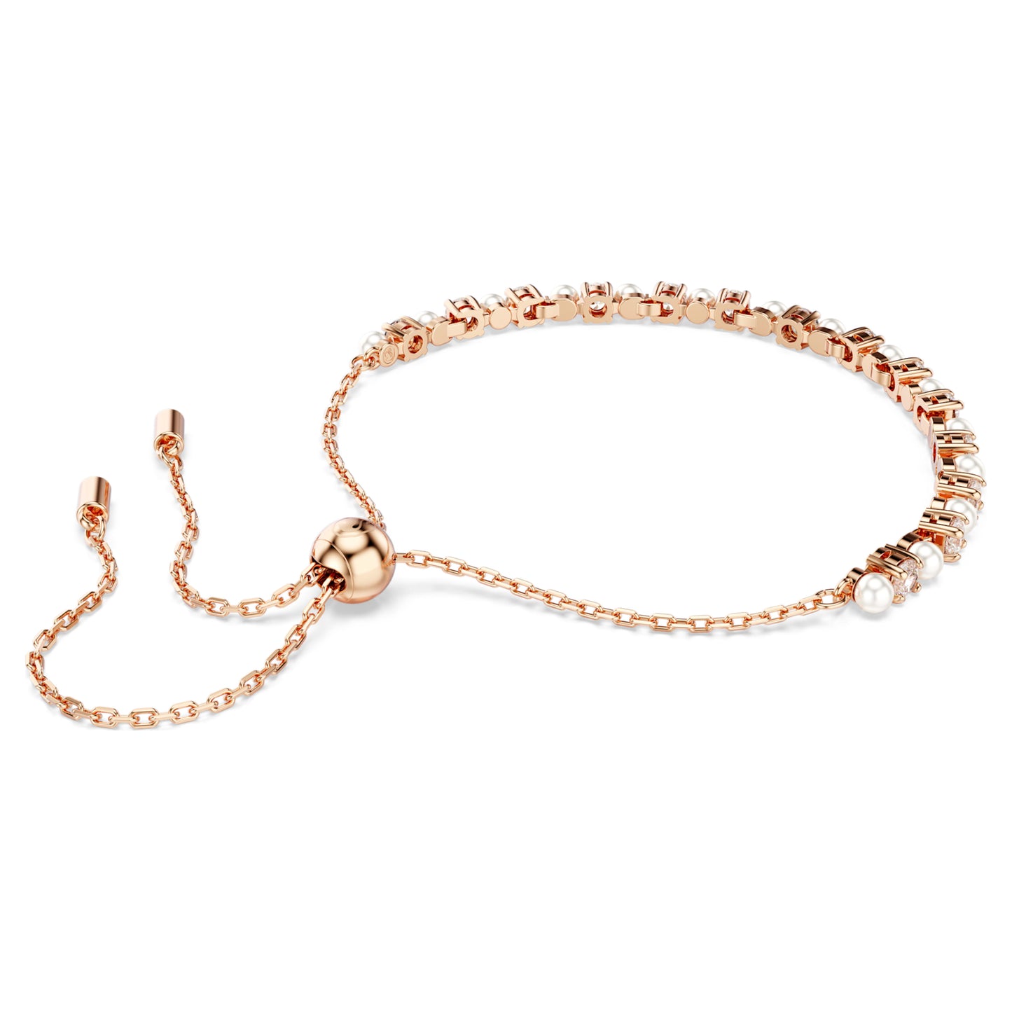 MATRIX BRACELET TENNIS - WHITE, ROSE-GOLD