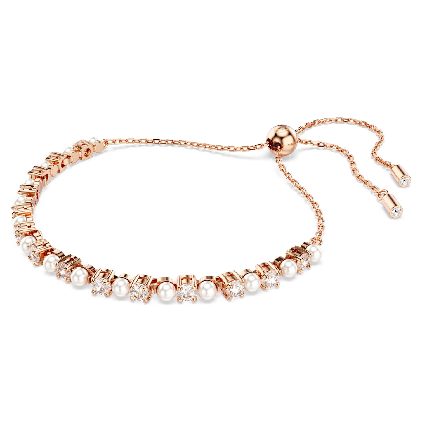 MATRIX BRACELET TENNIS - WHITE, ROSE-GOLD