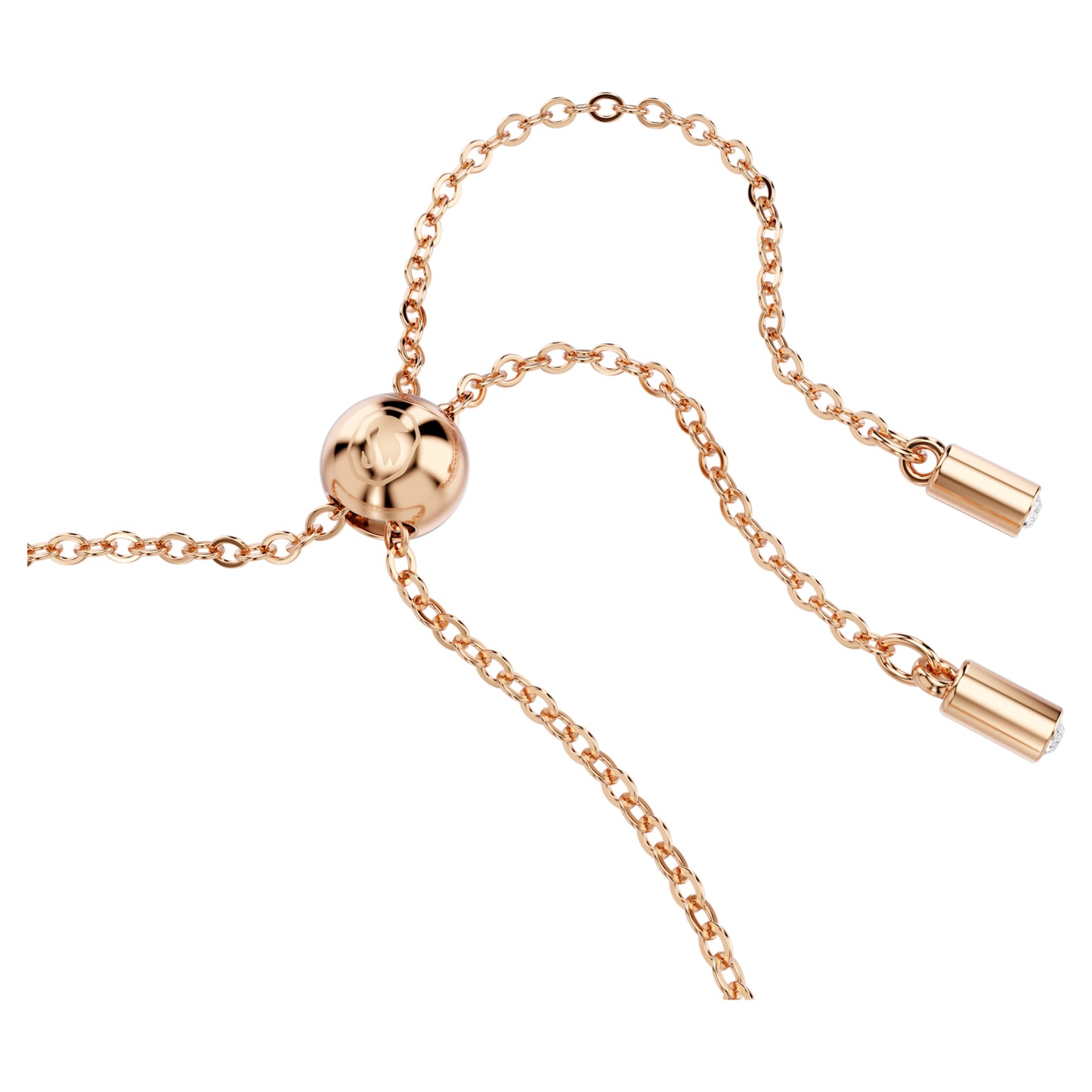 MATRIX TENNIS BRACELET - WHITE, ROSE-GOLD