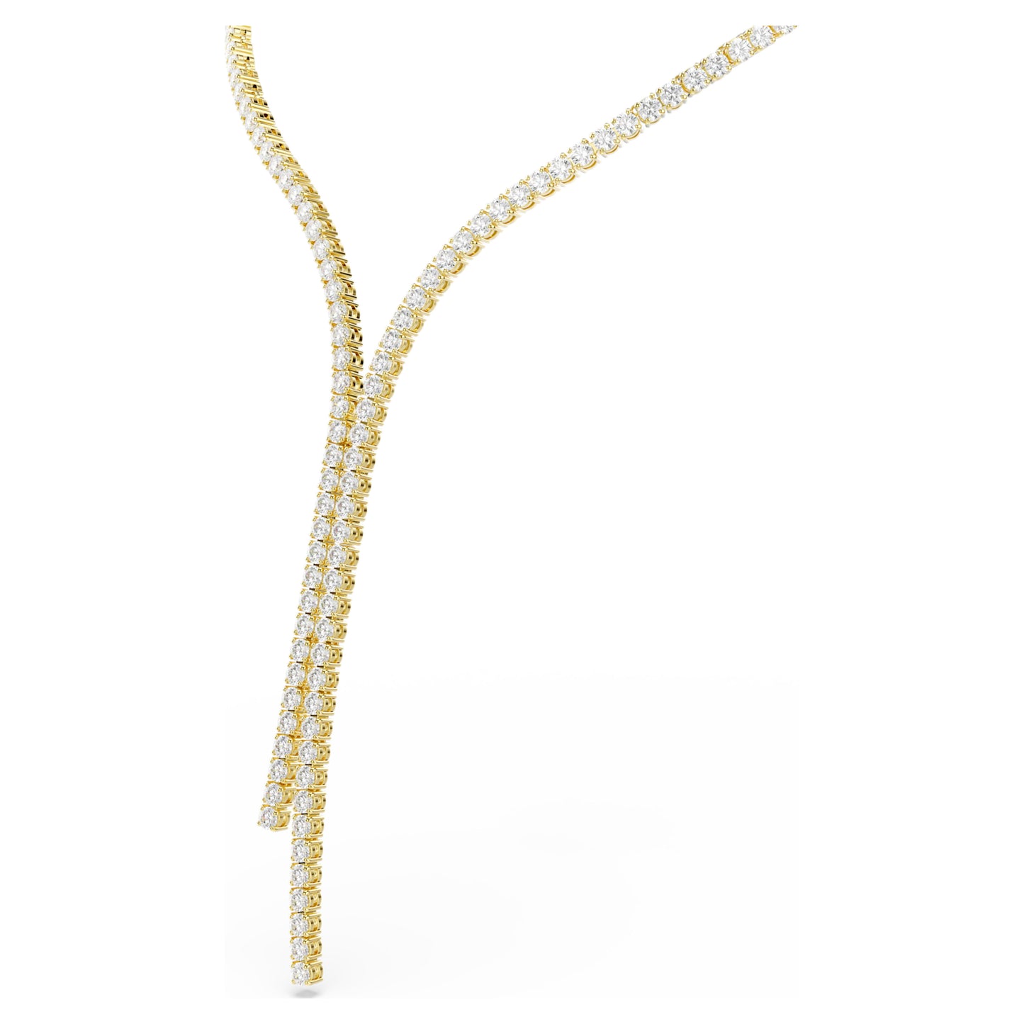 MATRIX Y NECKLACE - WHITE, 18K GOLD