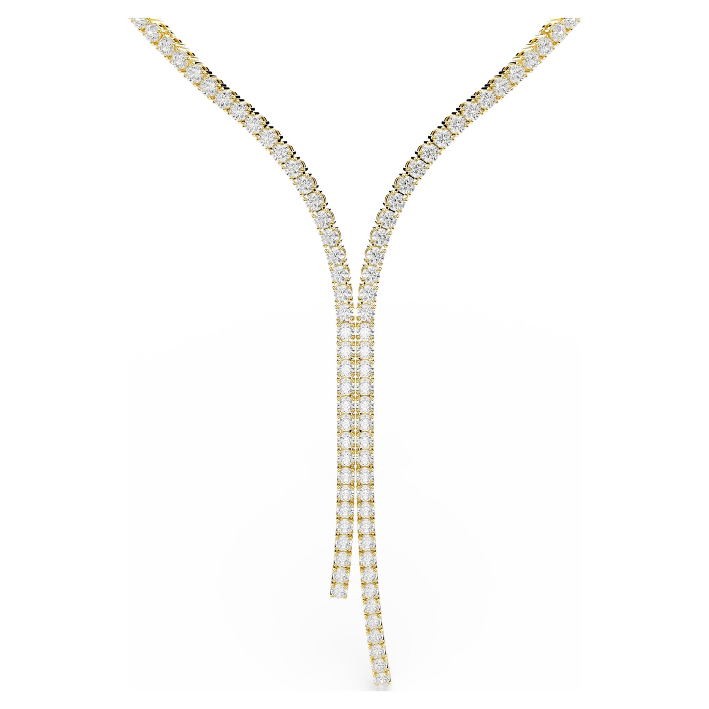MATRIX Y NECKLACE - WHITE, 18K GOLD