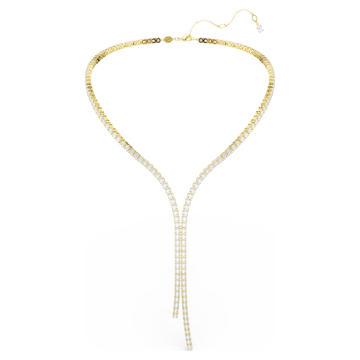 MATRIX Y NECKLACE - WHITE, 18K GOLD