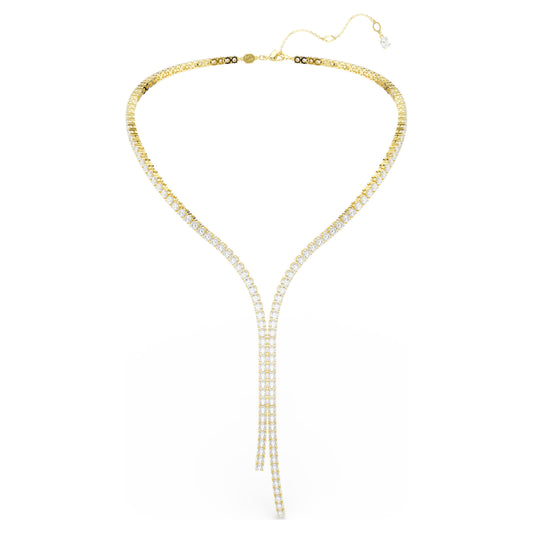 MATRIX Y NECKLACE - WHITE, 18K GOLD