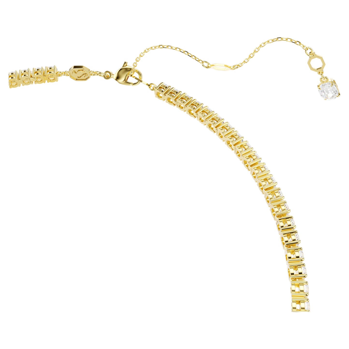 MATRIX Y NECKLACE - WHITE, 18K GOLD
