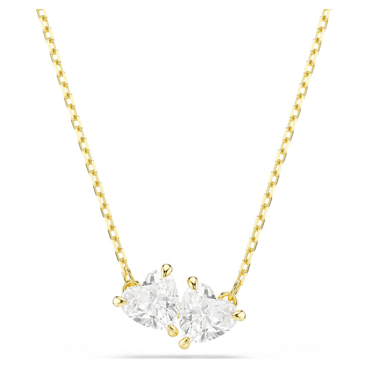 MESMERA ATTRACT NECKLACE HEART - WHITE, GOLD