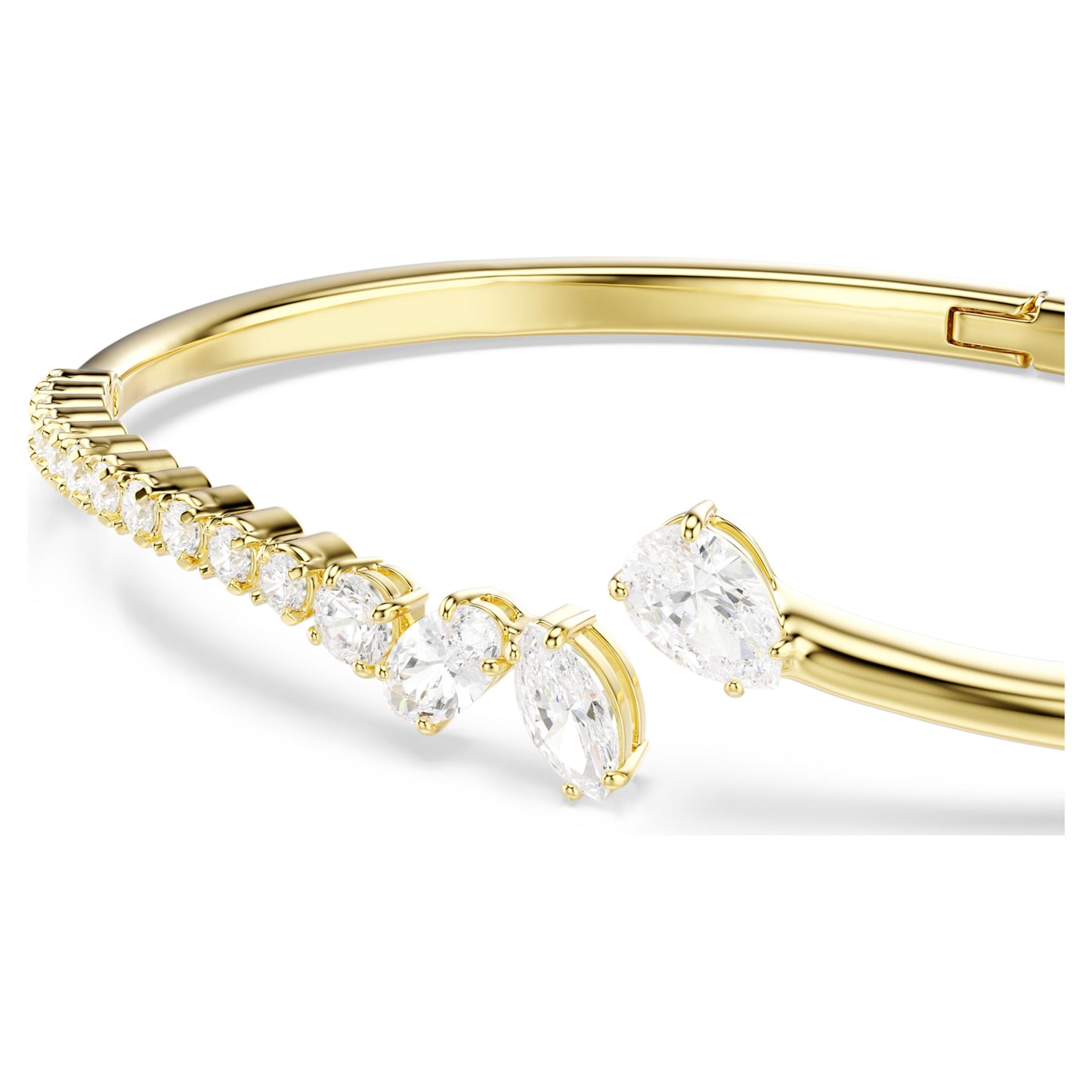 MESMERA BANGLE - WHITE, 18K GOLD