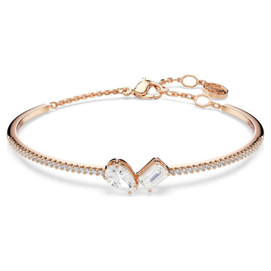 MESMERA BANGLE - WHITE, ROSE-GOLD