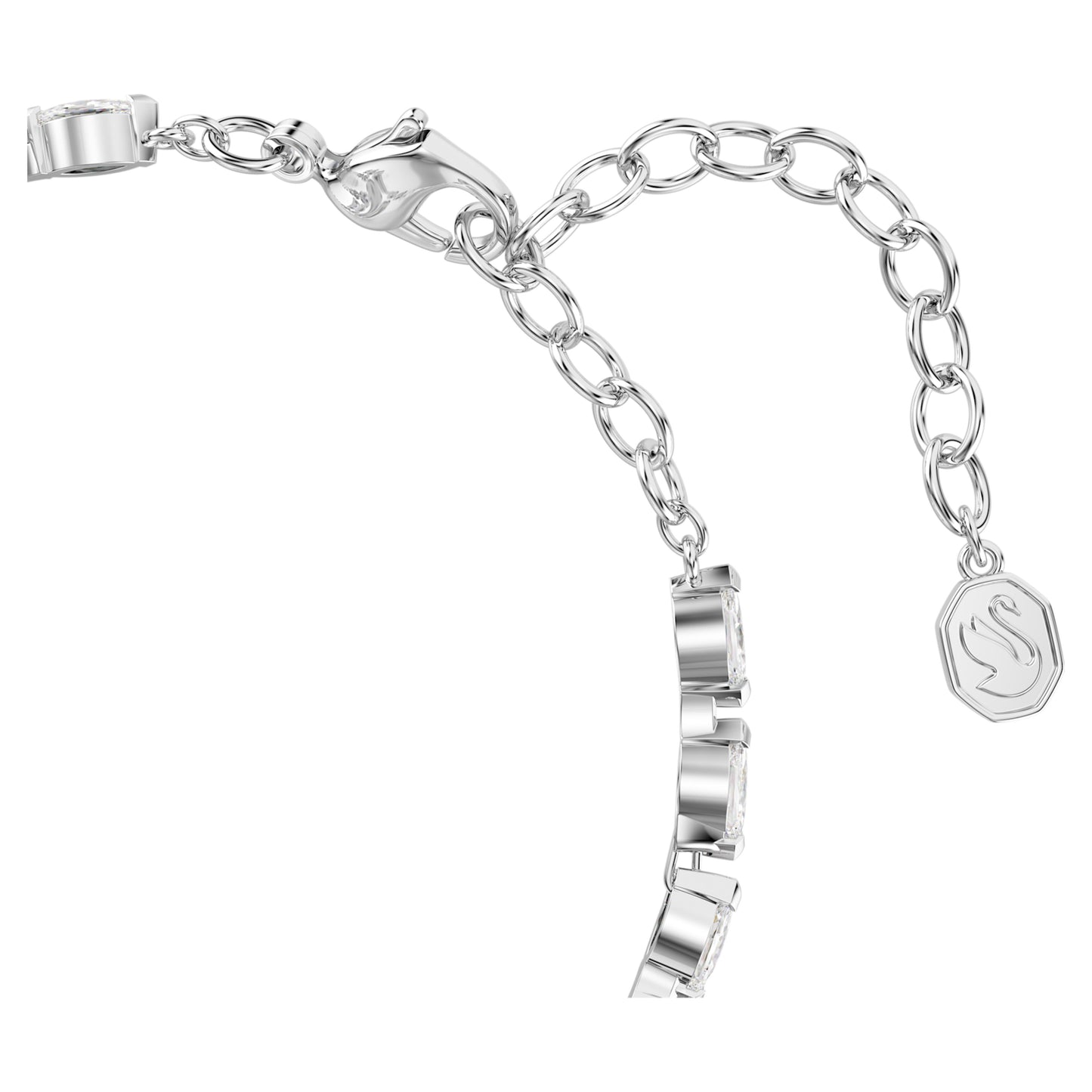 MESMERA BRACELET MARQUISE - WHITE, RHODIUM