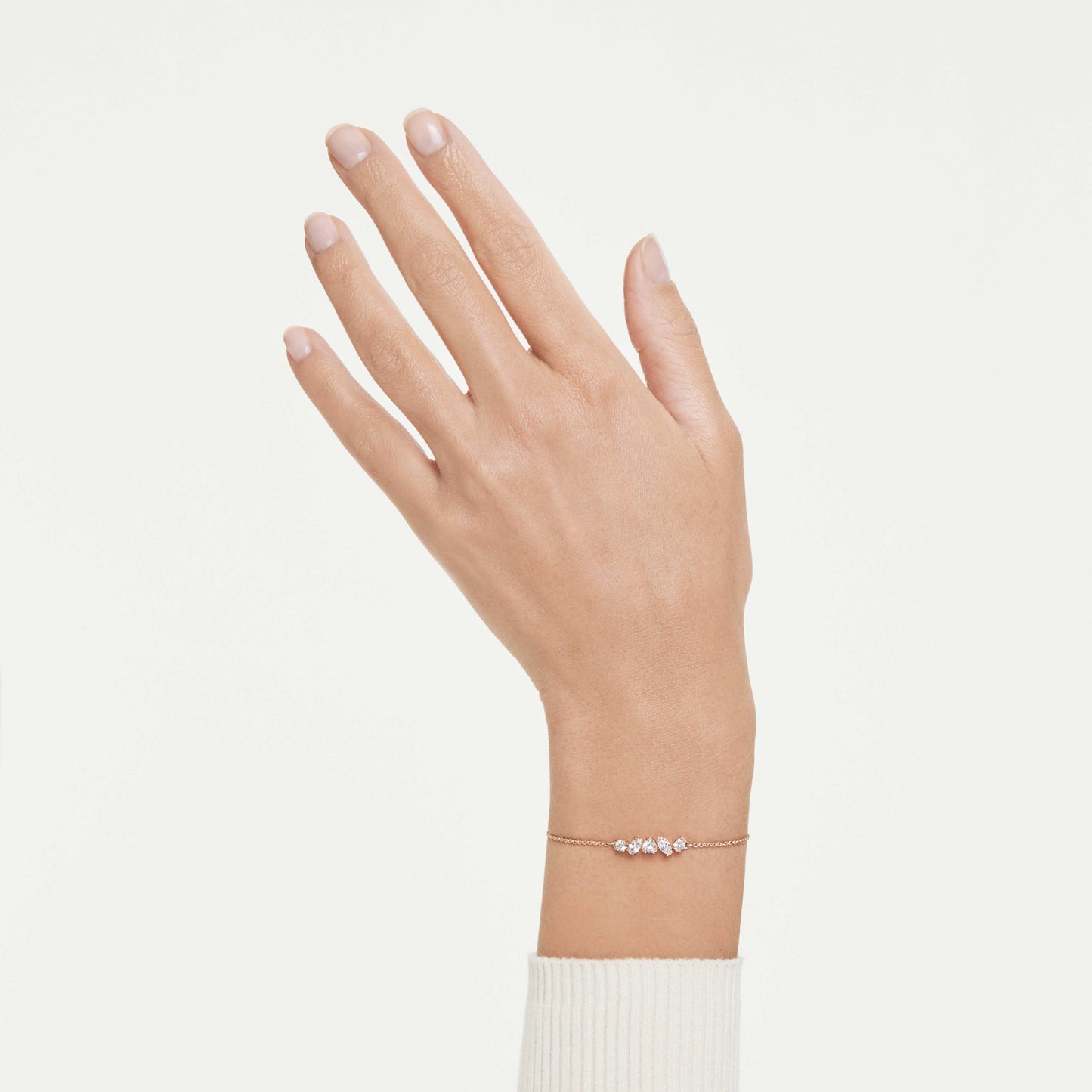 MESMERA BRACELET - WHITE, 18K ROSE GOLD