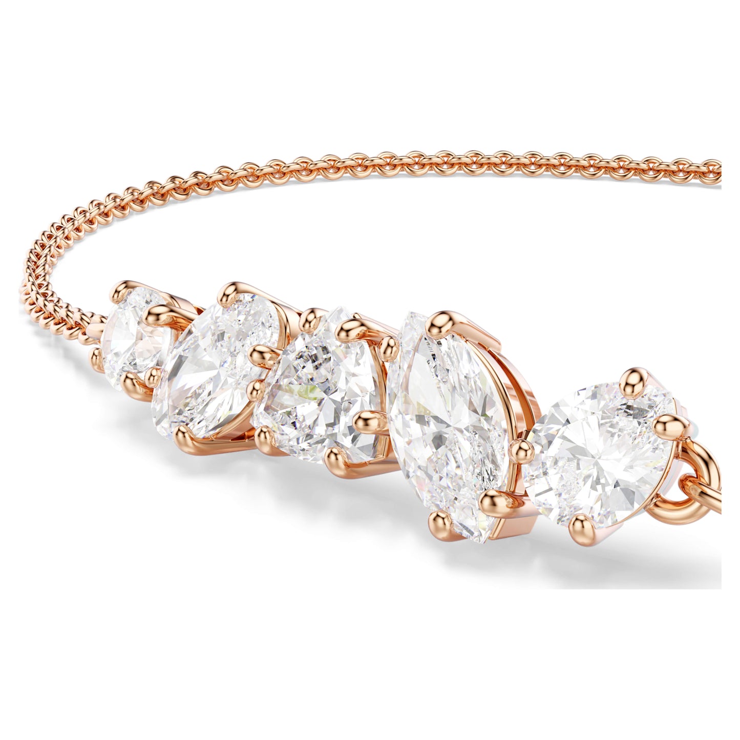 MESMERA BRACELET - WHITE, 18K ROSE GOLD
