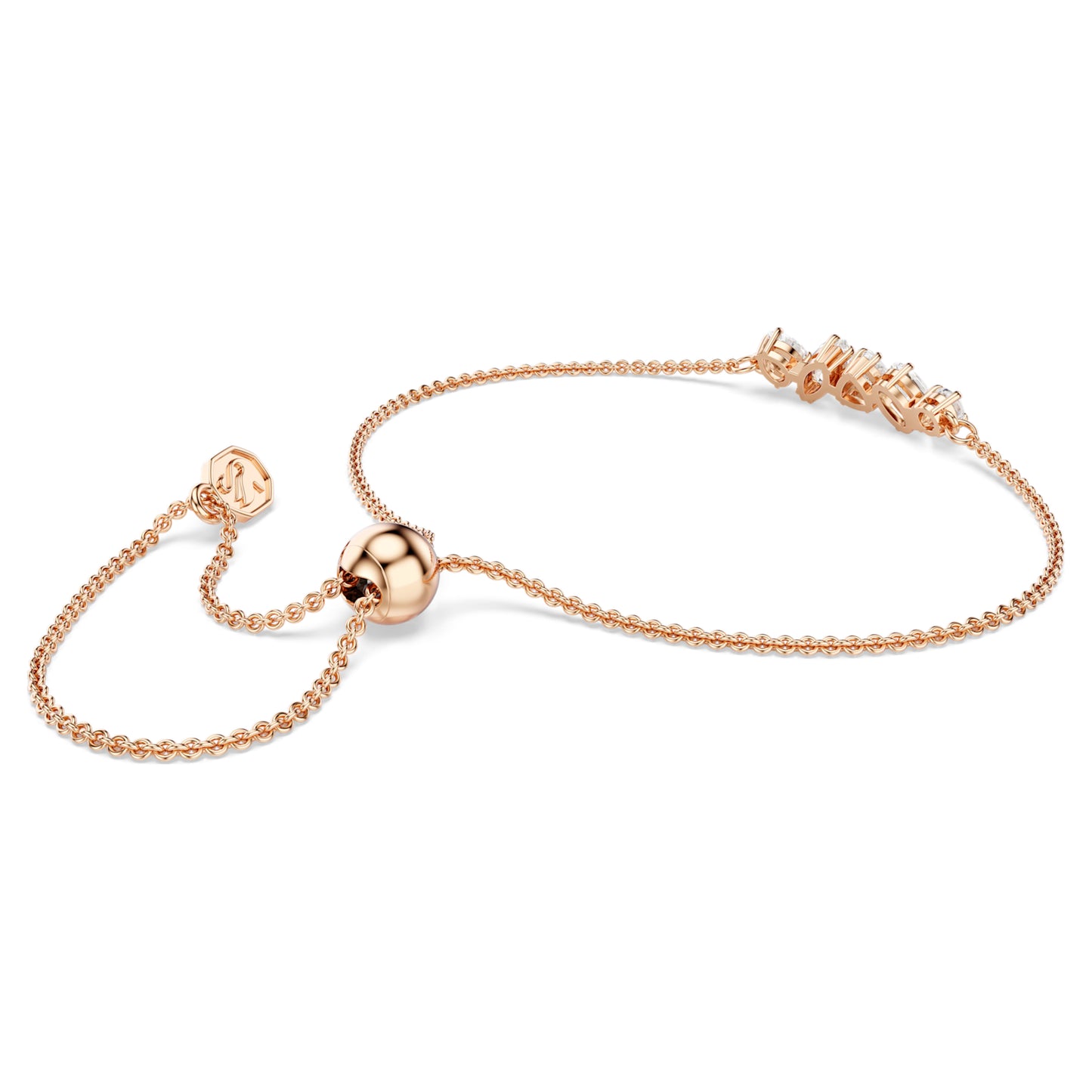 MESMERA BRACELET - WHITE, 18K ROSE GOLD