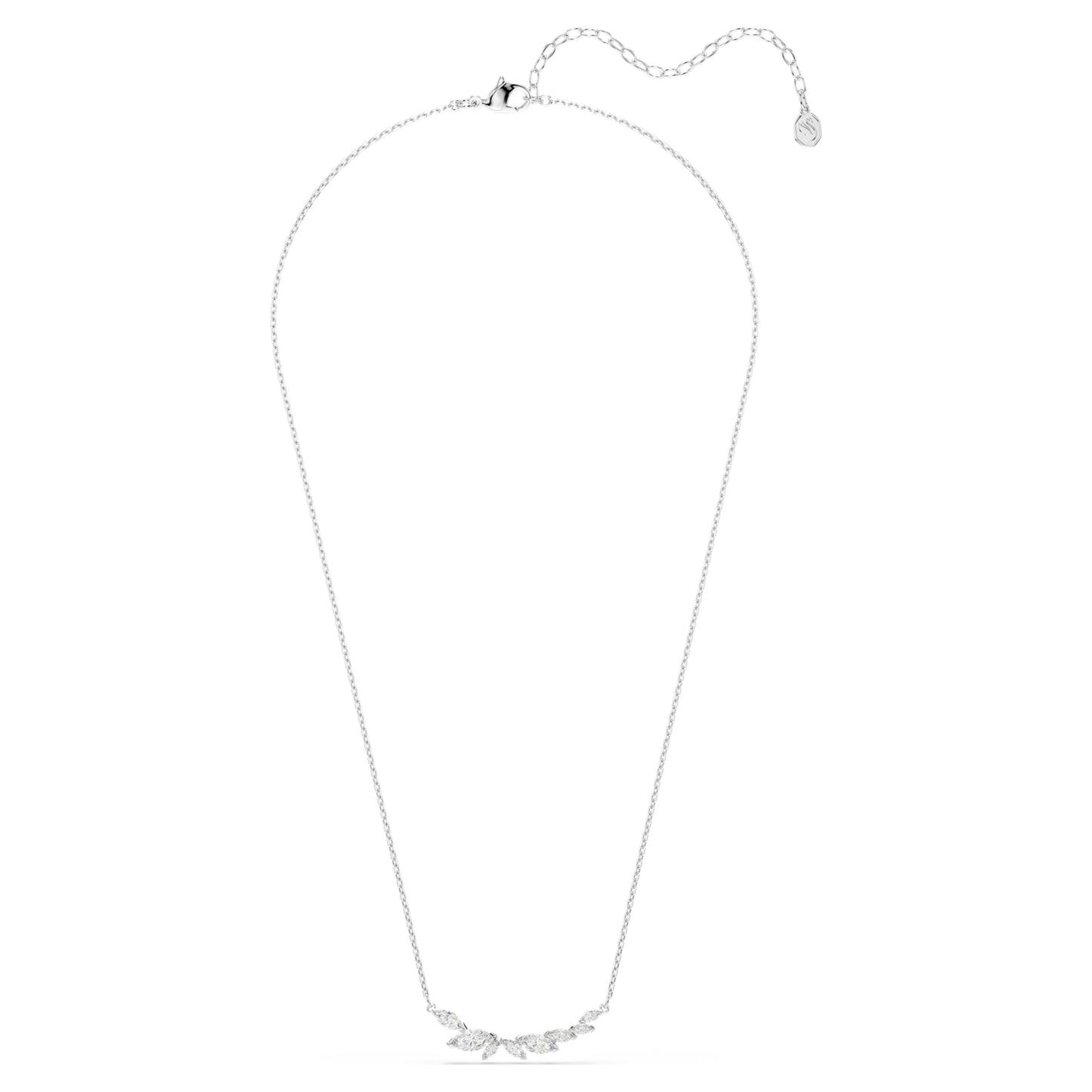 MESMERA NECKLACE MARQUISE - WHITE, RHODIUM