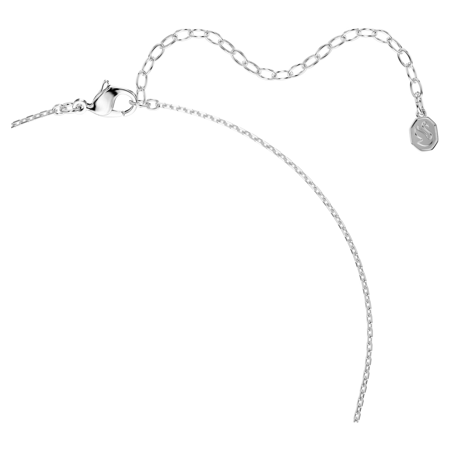 MESMERA NECKLACE MARQUISE - WHITE, RHODIUM
