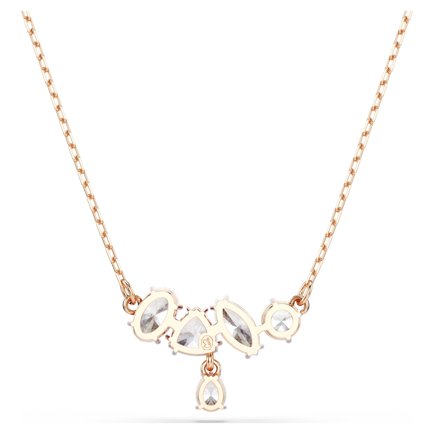 MESMERA NECKLACE - WHITE, 18K ROSE GOLD