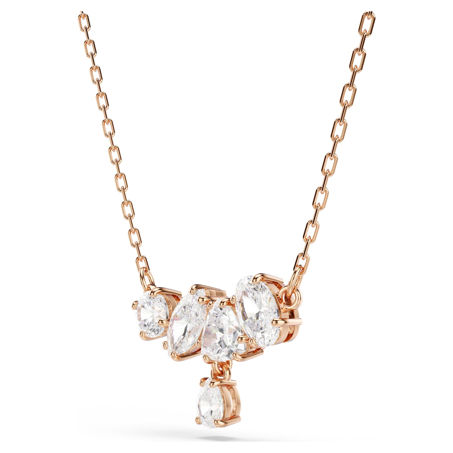 MESMERA NECKLACE - WHITE, 18K ROSE GOLD