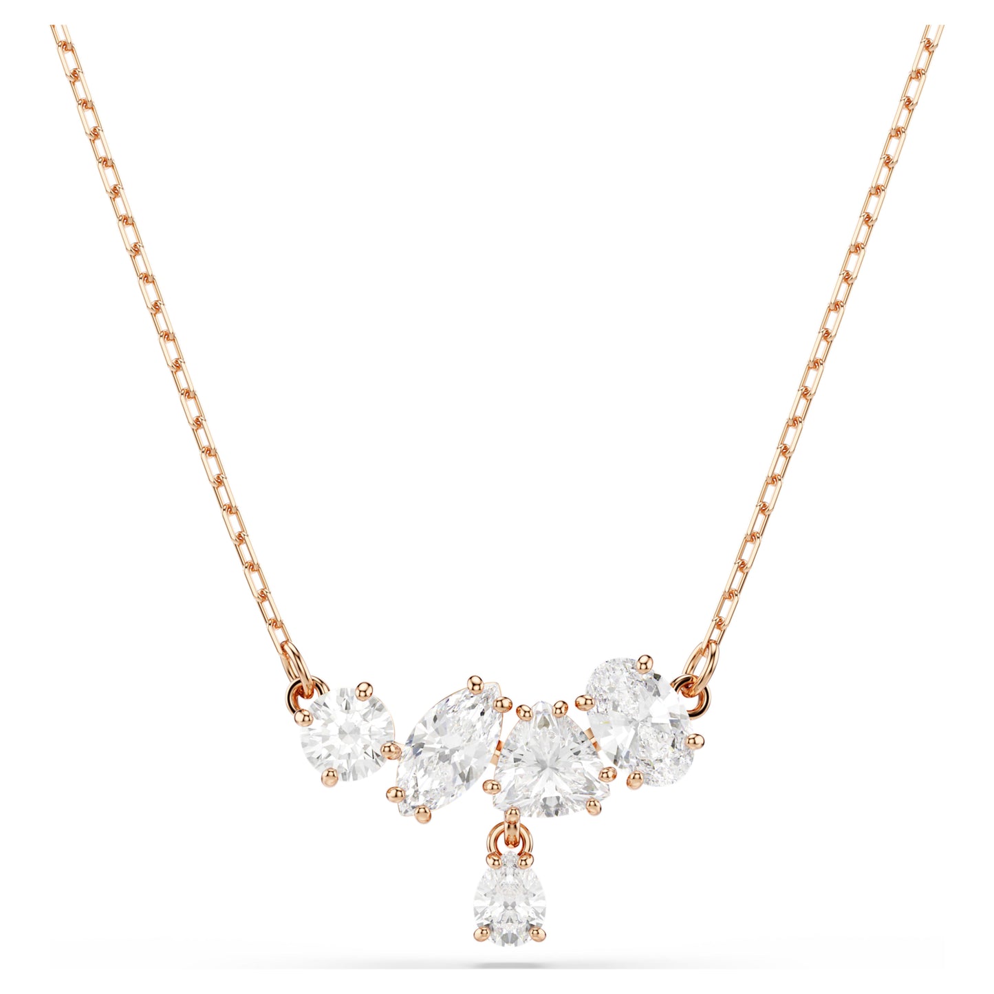 MESMERA NECKLACE - WHITE, 18K ROSE GOLD