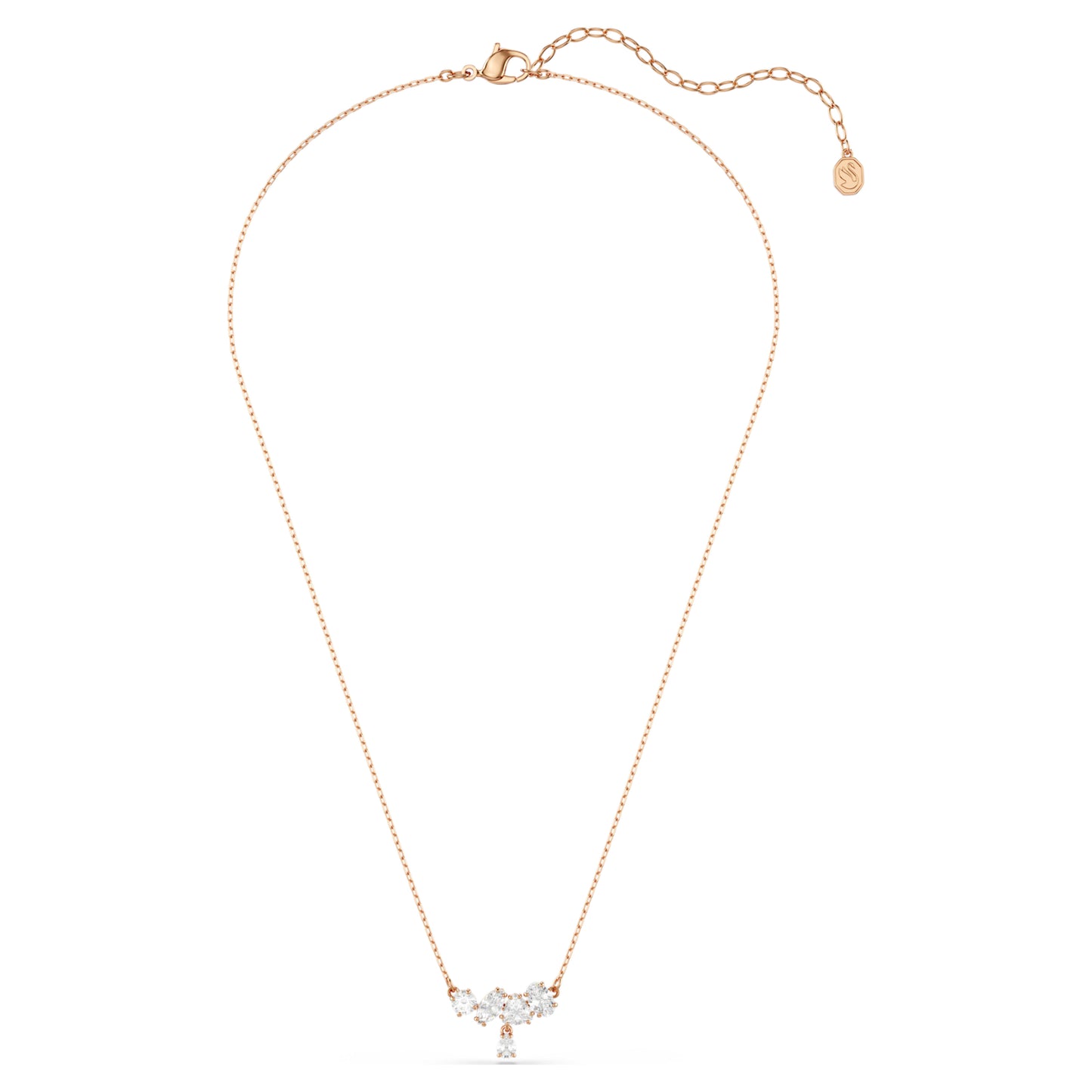 MESMERA NECKLACE - WHITE, 18K ROSE GOLD