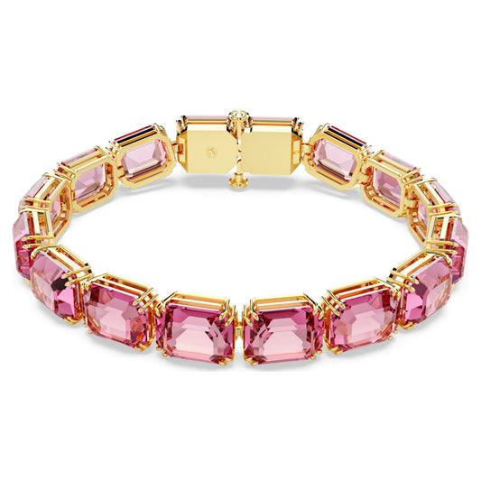 MILLENIA TENNIS BRACELET - PINK, GOLD