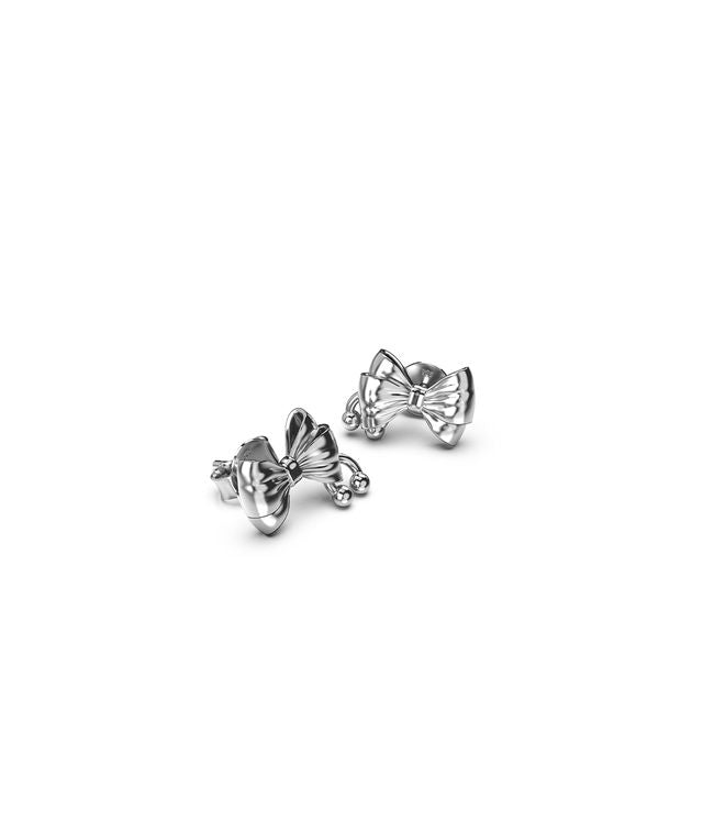 PIERCED BOW EARRINGS