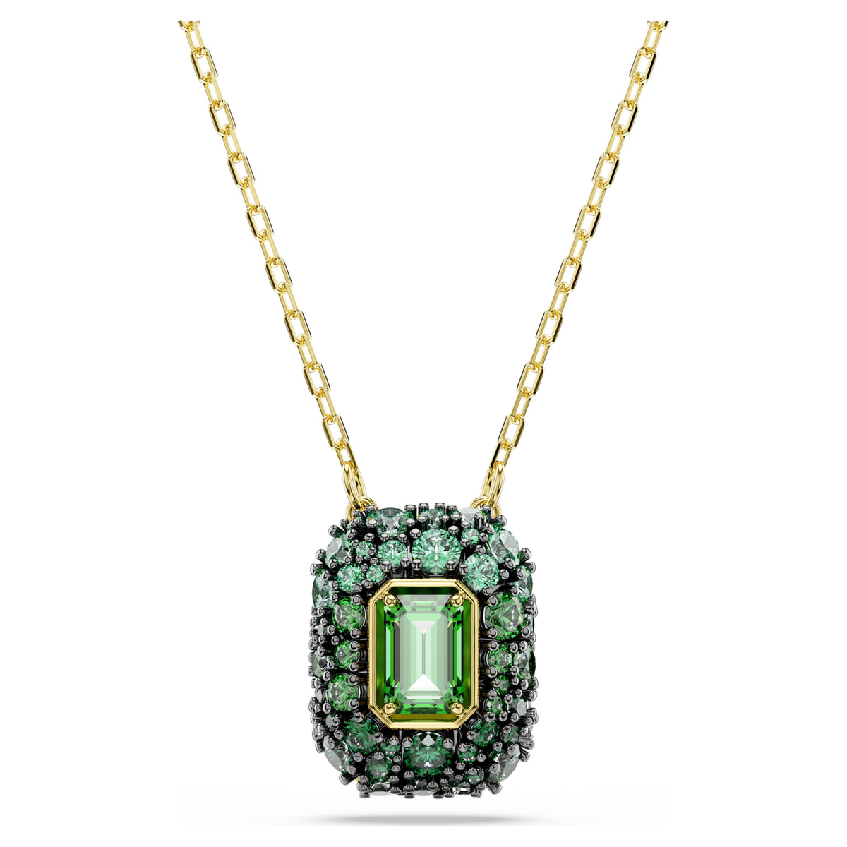 SUBLIMA OCTAGON PENDANT - GREEN, GOLD