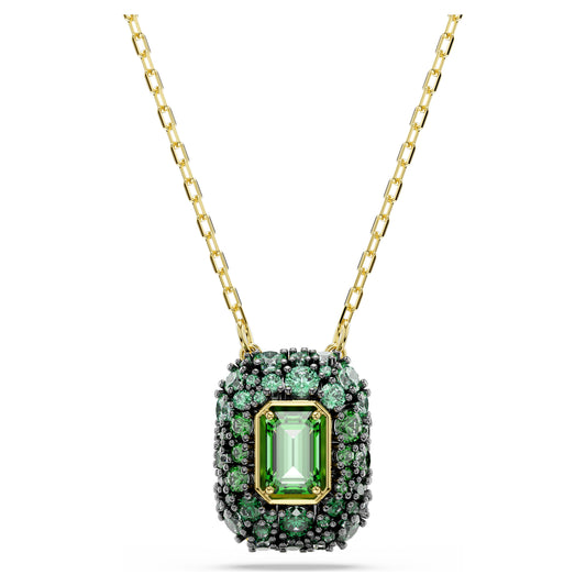 SUBLIMA OCTAGON PENDANT - GREEN, GOLD