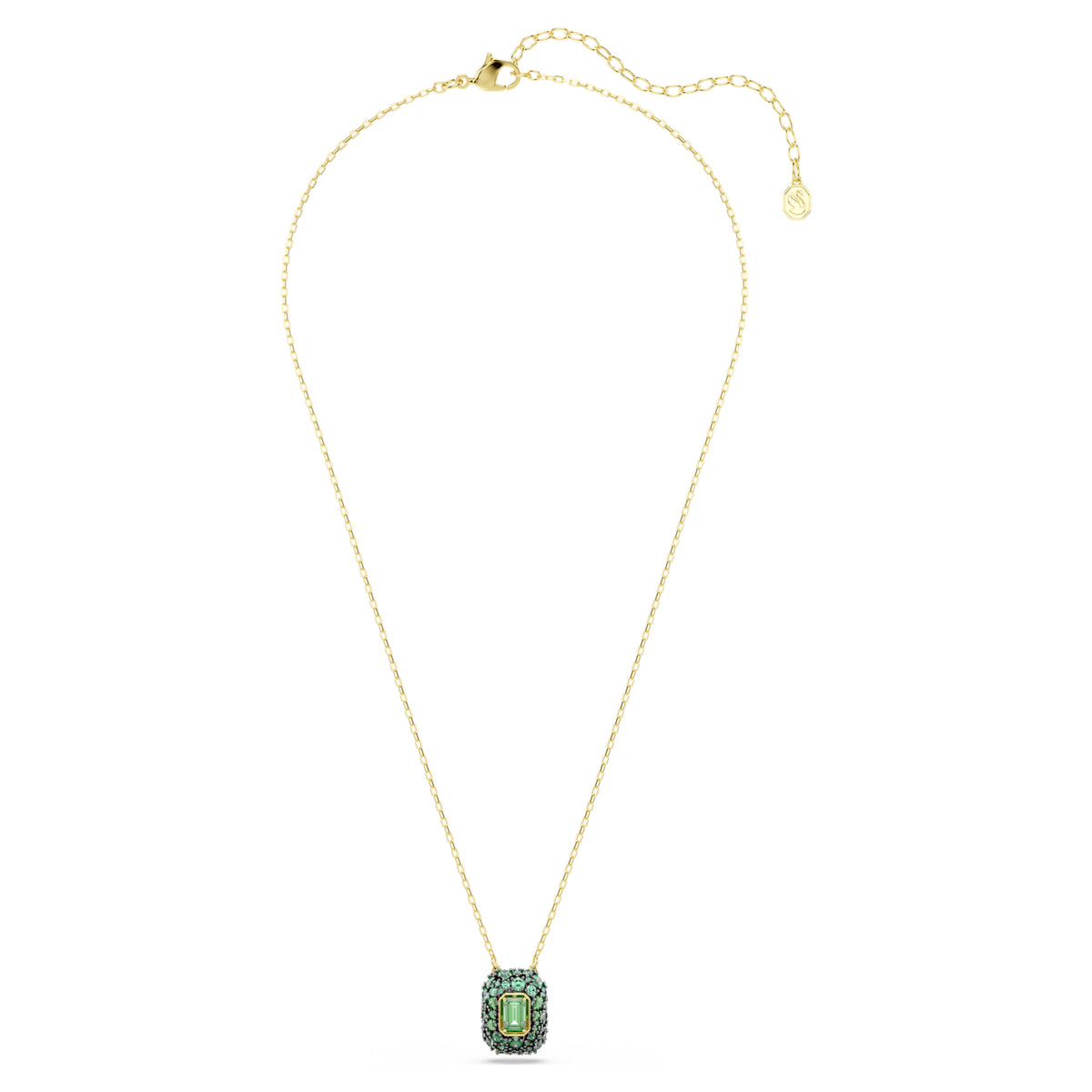 SUBLIMA OCTAGON PENDANT - GREEN, GOLD