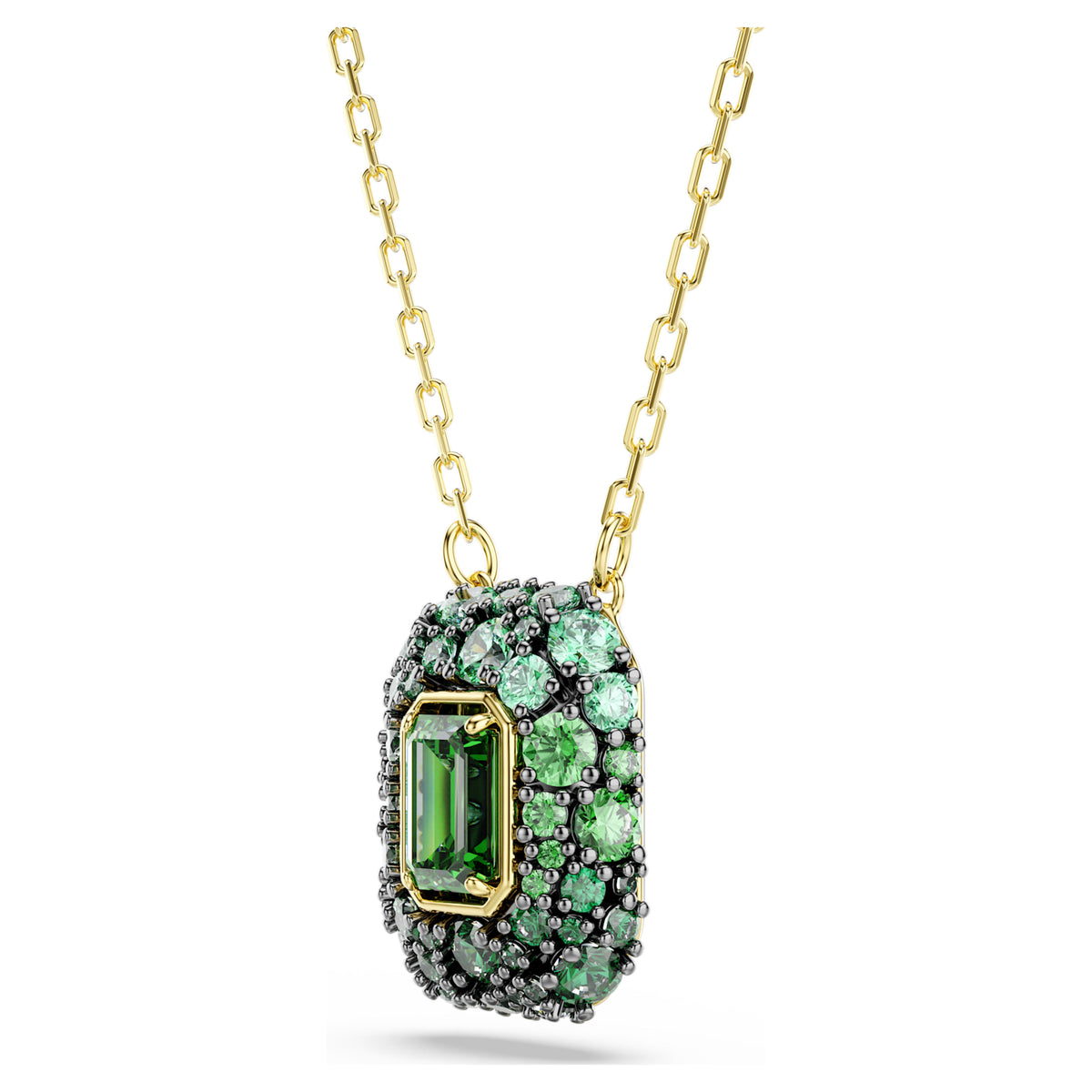 SUBLIMA OCTAGON PENDANT - GREEN, GOLD