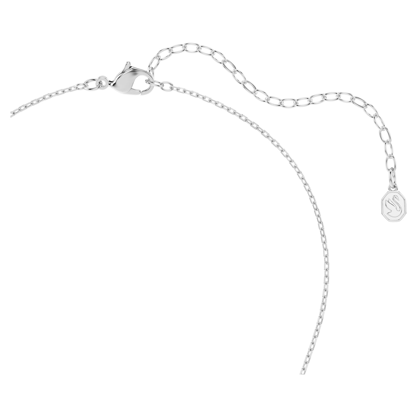 SYMBOLICA PENDANT PEARL HORSESHOE - WHITE, RHODIUM