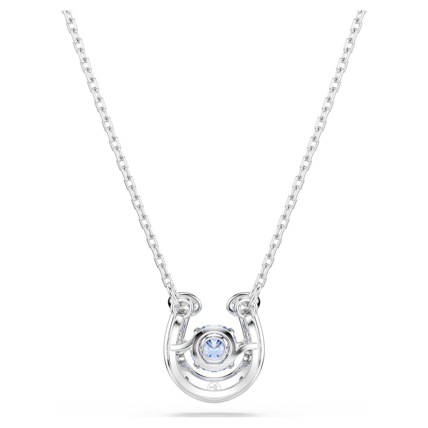 SYMBOLICA PENDANT HORSESHOE - BLUE, RHODIUM