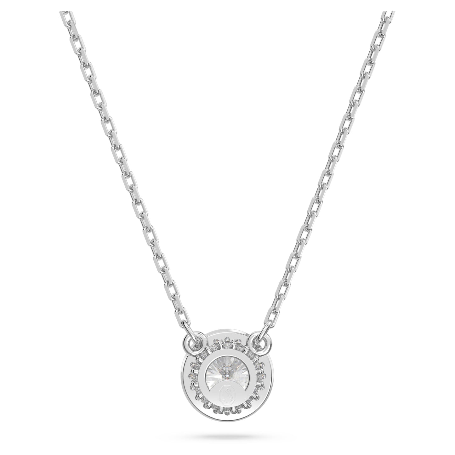 UNA ANGELIC PENDANT PAVE - WHITE, RHODIUM