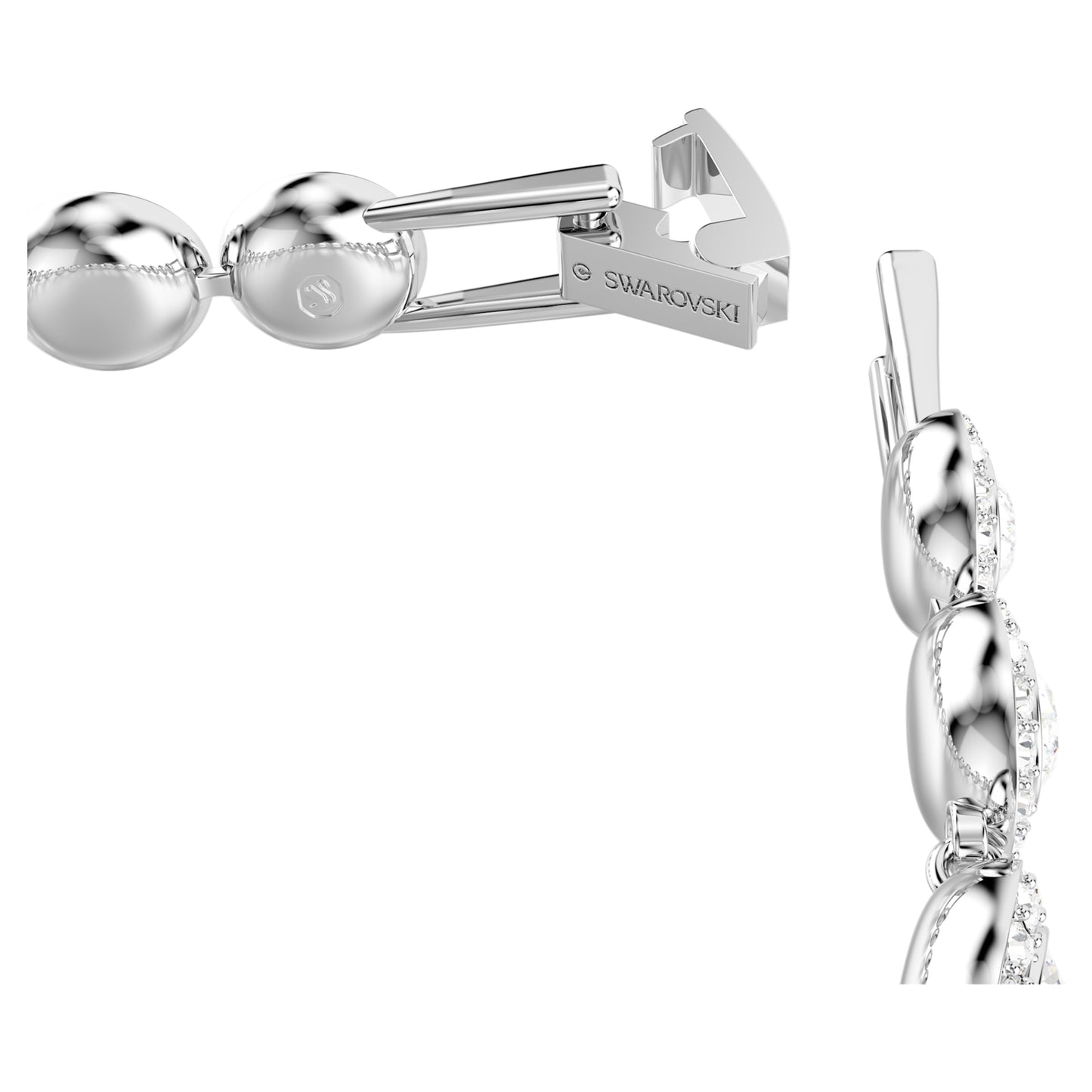 UNA ANGELIC TENNIS BRACELET - WHITE, RHODIUM