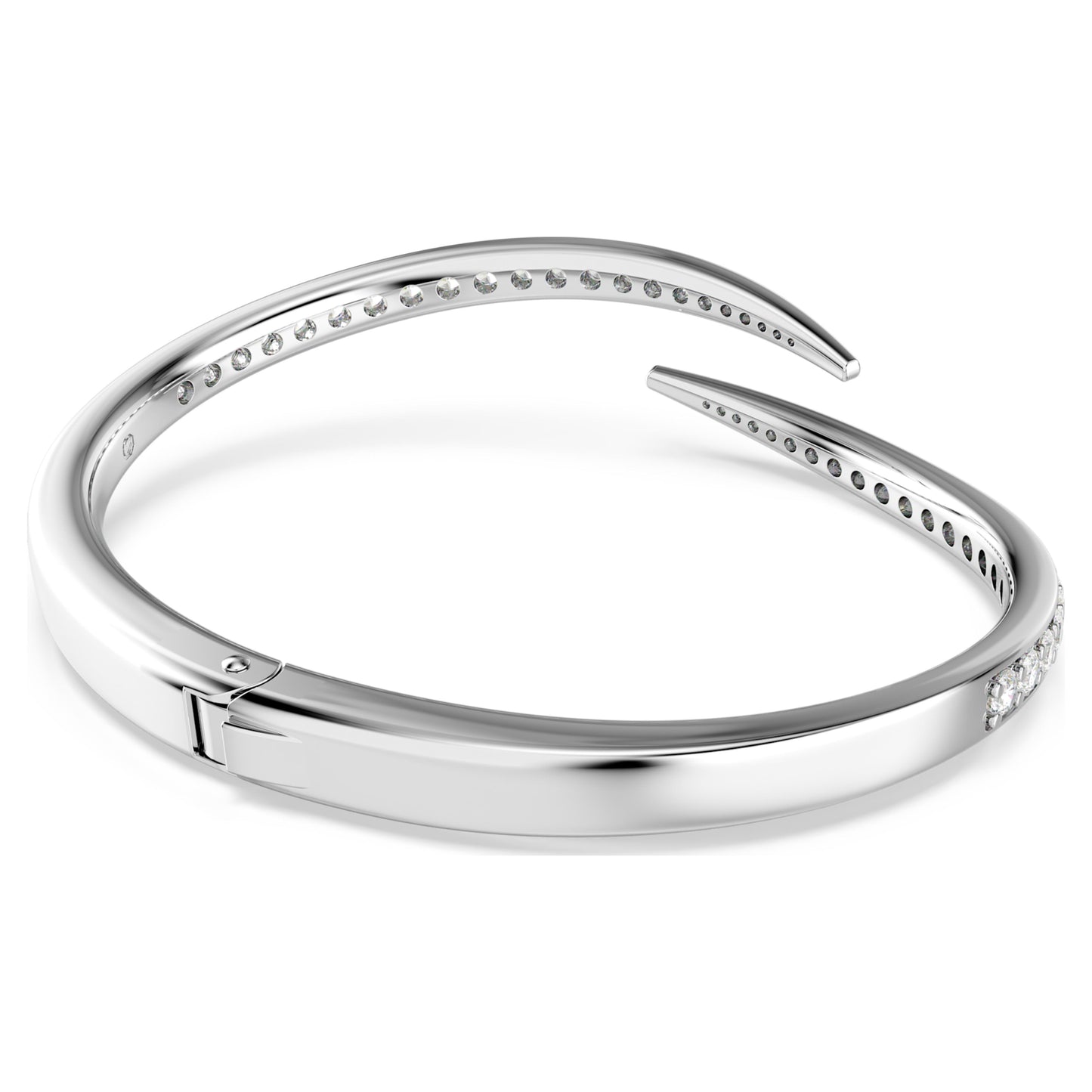 VIENNA BANGLE SWAN - WHITE RHODIUM