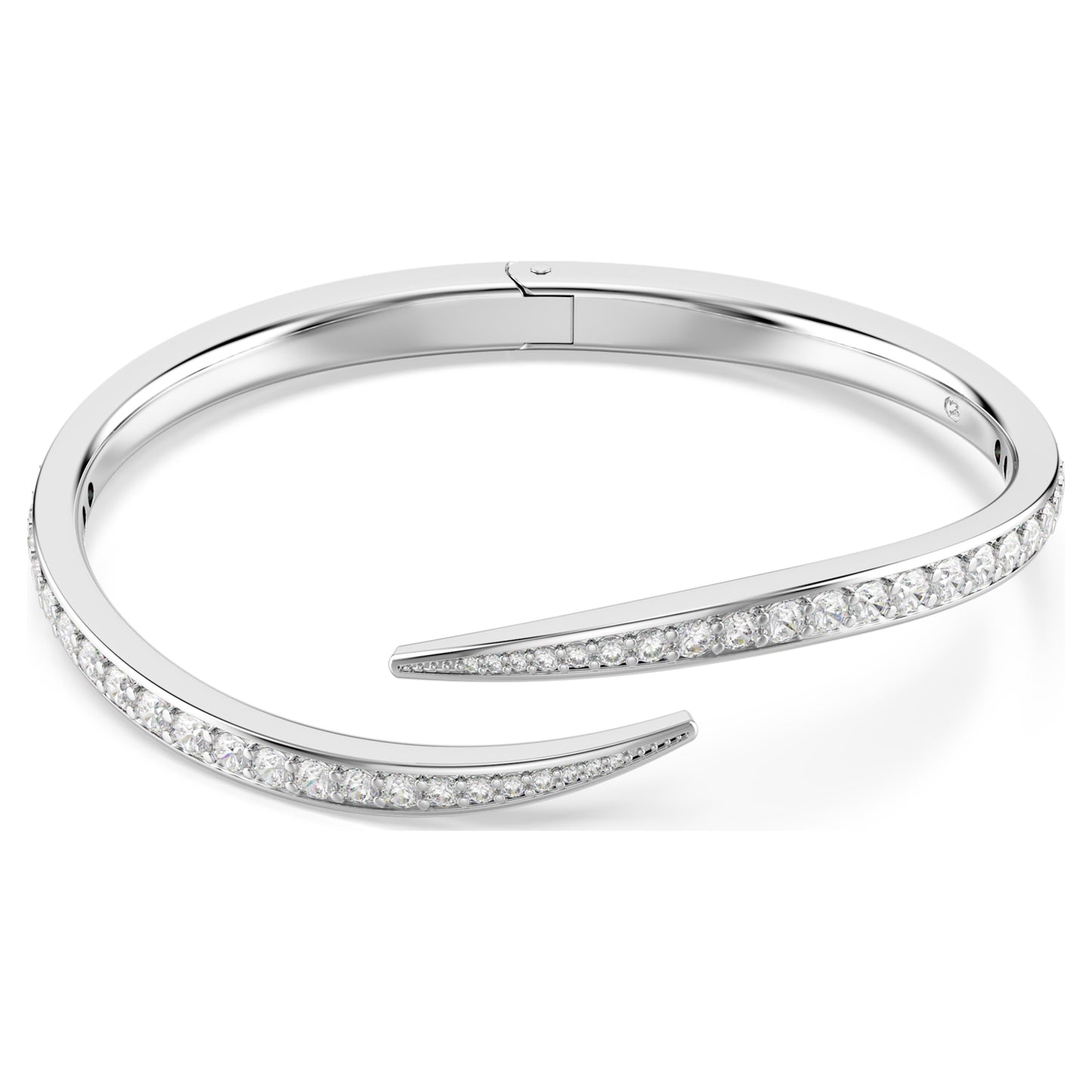 VIENNA BANGLE SWAN - WHITE RHODIUM