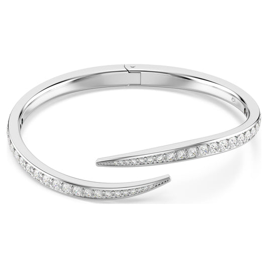 VIENNA BANGLE SWAN - WHITE RHODIUM