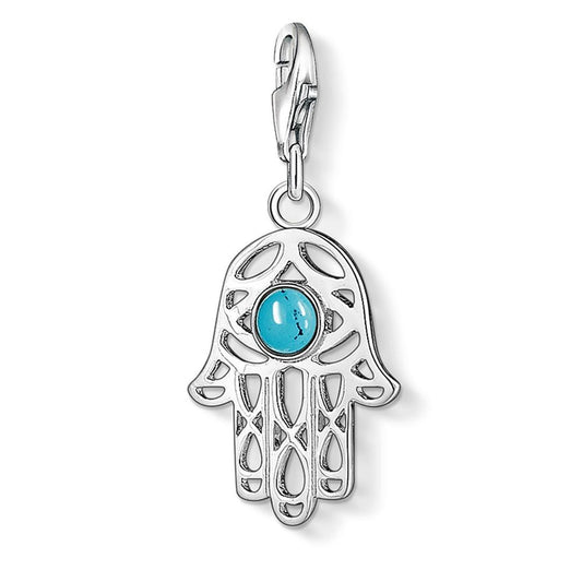 CHARM CLUB HAND OF FATIMA TURQUOISE CHARM