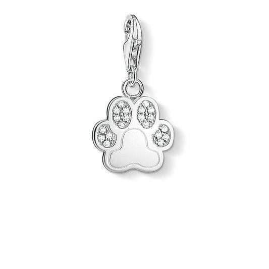 CHARM CLUB PAW PAVE CZ CHARM