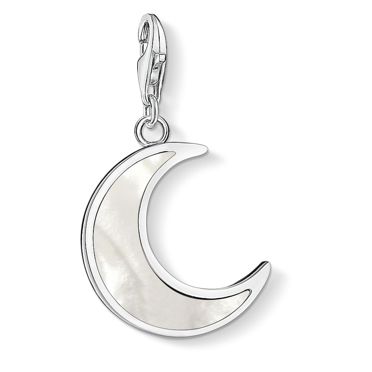 CHARM CLUB STERLING SILVER MOTHER OF PEARL MOON CHARM