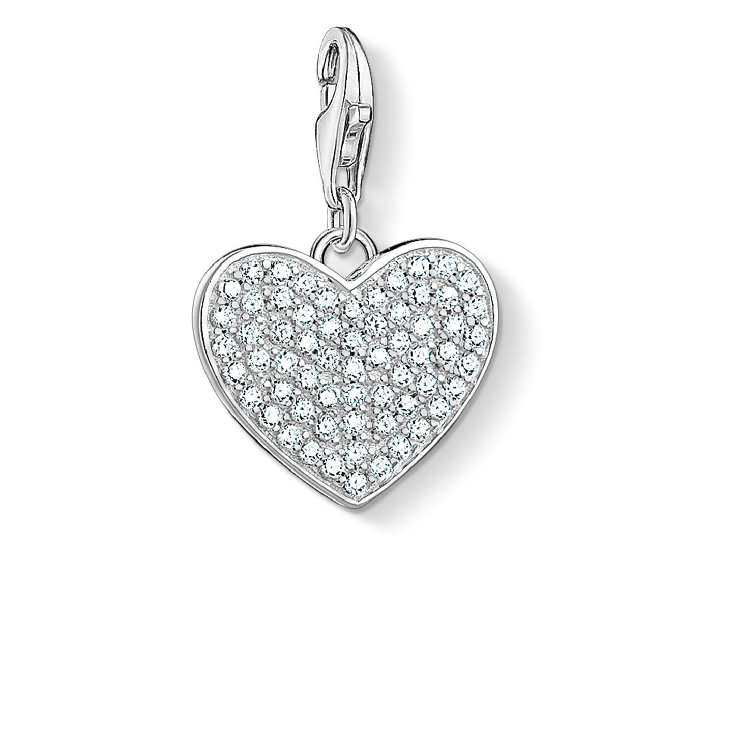 CHARM CLUB CZ PAVE HEART CHARM