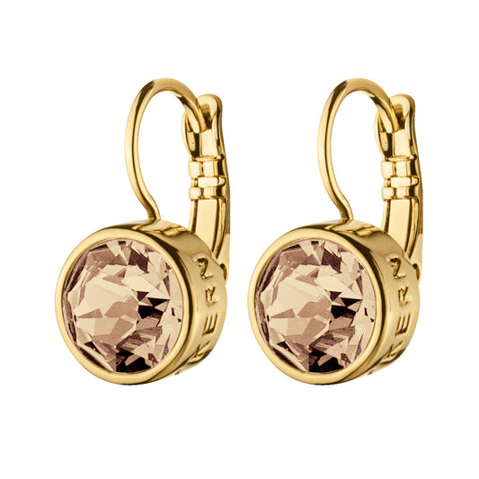 LOUISE SHINY GOLD GOLDEN SHADOW EARRINGS