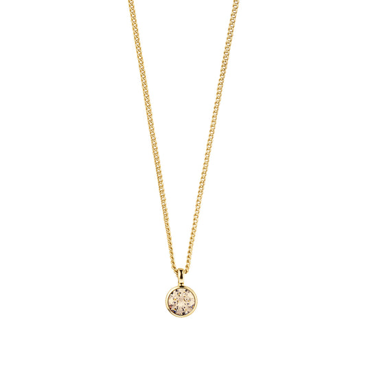 ETTE SHINY GOLD GOLDEN SHADOW NECKLACE