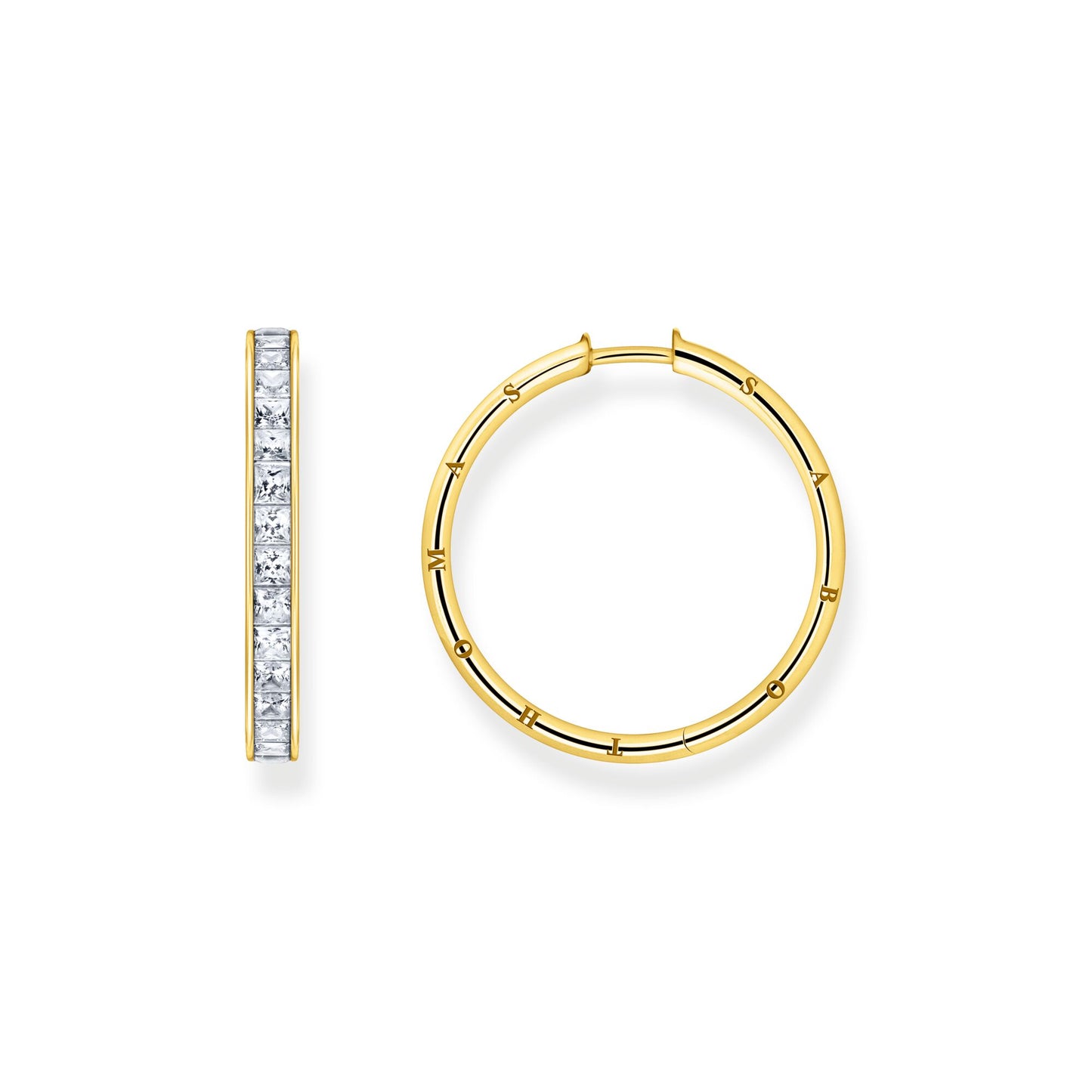 HERITAGE HINGED CZ HOOP EARRINGS
