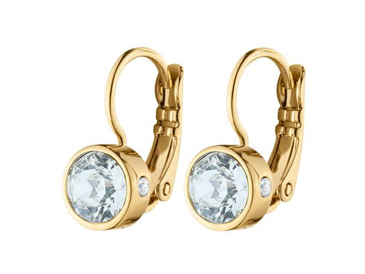 MADU SHINY GOLD CRYSTAL EARRINGS
