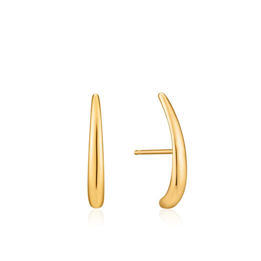 LUXE MINIMALISM LOBE HOOK STUD EARRINGS