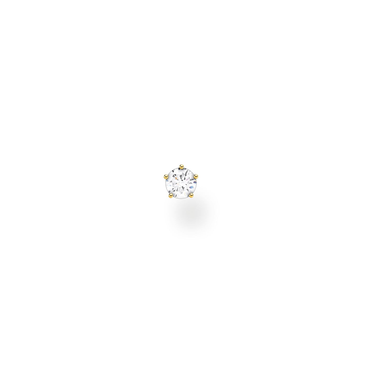 CHARMING COLLECTION EXTRA SMALL CZ STUD EARRING SINGLE