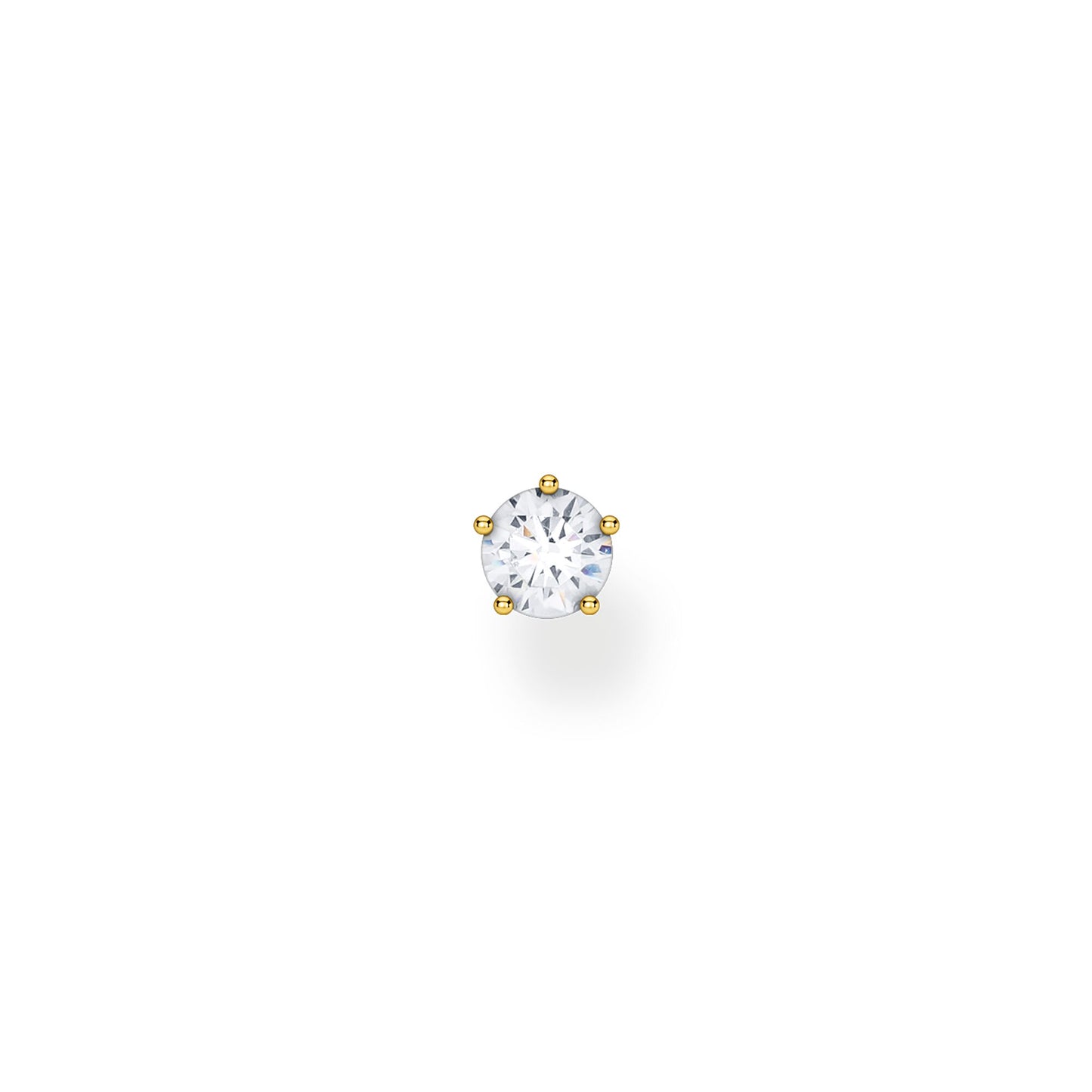 CHARMING COLLECTION LARGE CZ STUD EARRING SINGLE