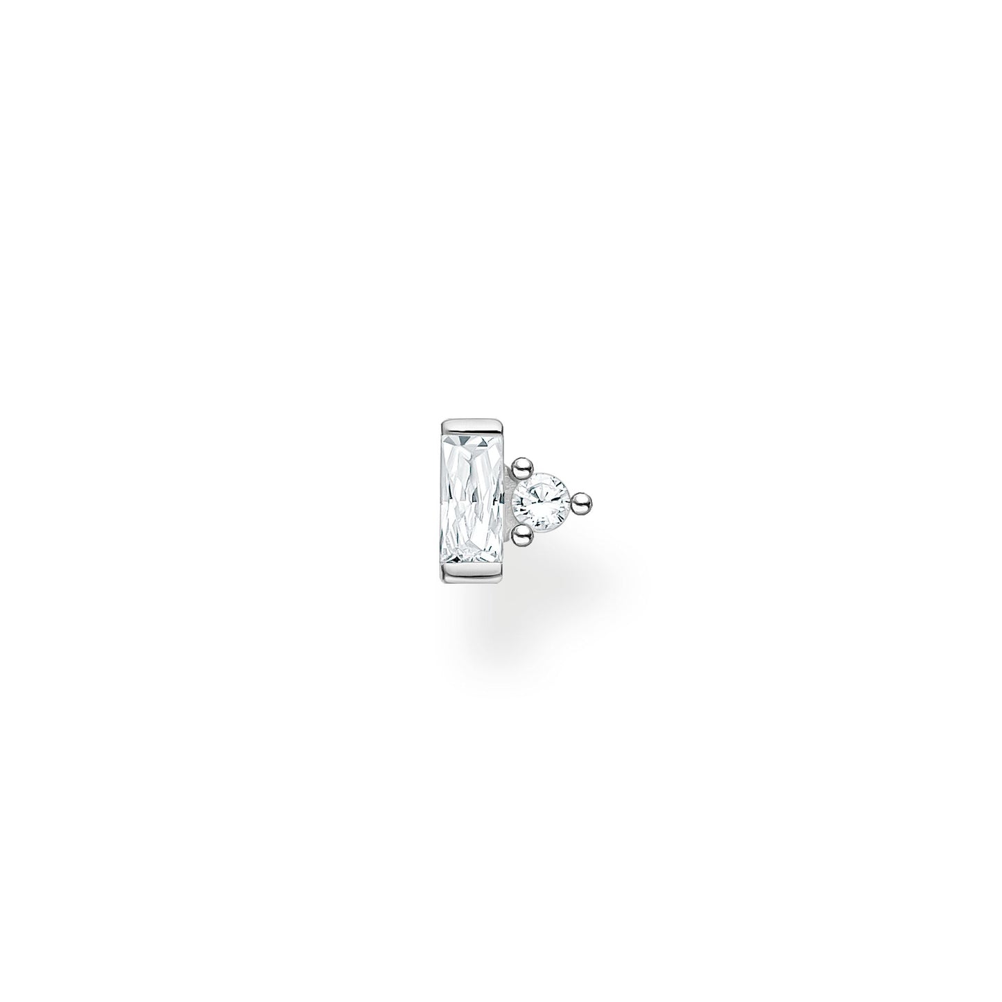 CHARMING COLLECTION BAGUETTE CZ EARRING SINGLE