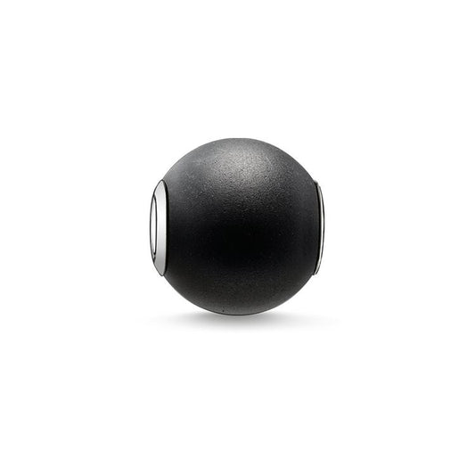 KARMA BEAD - MATT OBSIDIAN BEAD