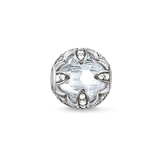 KARMA BEAD - STERLING SILVER WHITE LOTUS BEAD