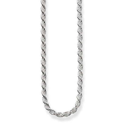 STERLING SILVER ROPE CHAIN NECKLET
