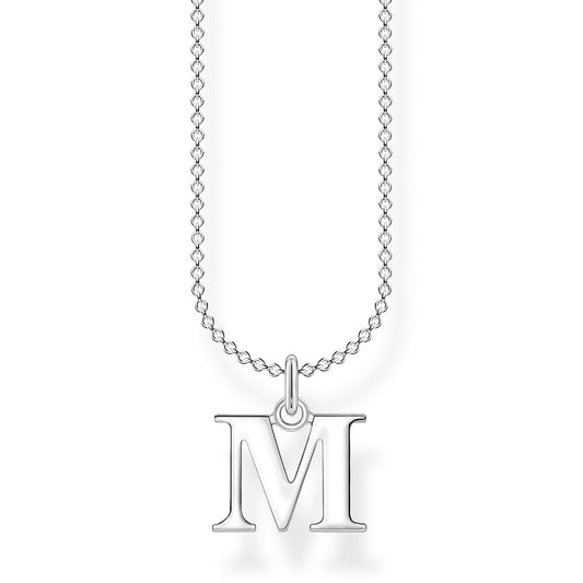 CHARMING COLLECTION LETTER 'M' NECKLACE 38-45CM